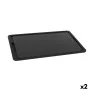 Plateau Percutti Fonction de dégivrage Noir 39 x 23 cm (2 Unités) de Percutti, Plateaux de décongélation - Réf : S2226463, Pr...