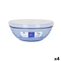 Round Lunch Box with Lid Duralex Crystal Blue Ø 20,5 cm (4 Units) by Duralex, Food storage - Ref: S2226514, Price: 17,12 €, D...