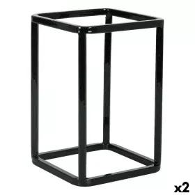 Suporte Inde Cesta Multiusos Metal 12 x 12 x 18 cm (2 Unidades) de Inde, Prateleiras e estantes - Ref: S2226560, Preço: 11,42...