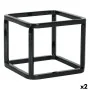 Suporte Inde Cesta Multiusos Metal 12 x 12 x 10 cm (2 Unidades) de Inde, Prateleiras e estantes - Ref: S2226561, Preço: 9,29 ...