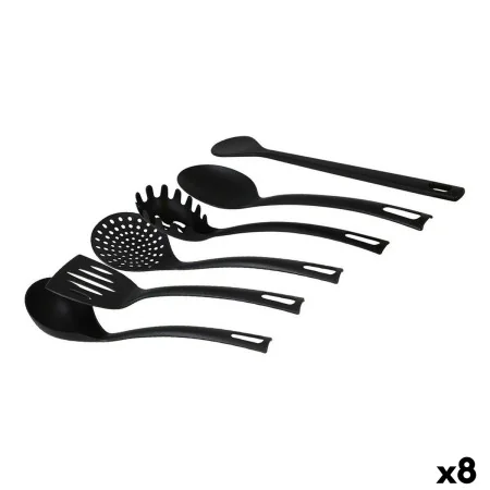 Conjunto de Utensílios para Cozinha Quttin Quttin Preto (6 Peças) (8 Unidades) (6 pcs) de Quttin, Colheres de cozinha - Ref: ...