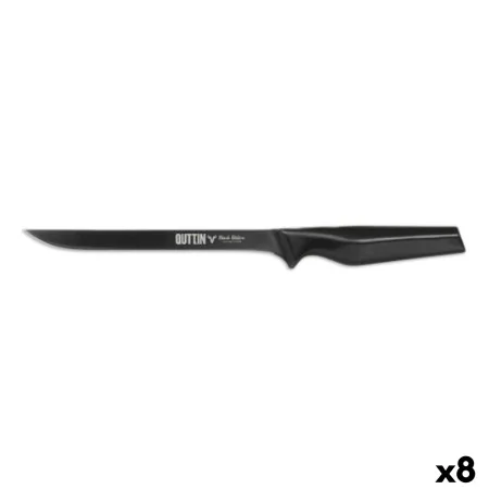 Faca de Presunto Quttin Black Edition 16 cm 8 Unidades de Quttin, Facas de presunto - Ref: S2226700, Preço: 52,76 €, Desconto: %