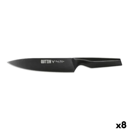 Cuchillo Chef Quttin Black Edition 20 cm (8 Unidades) de Quttin, Cuchillos de cocinero - Ref: S2226702, Precio: 59,04 €, Desc...