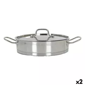 Caçarola com Tampa de Vidro Quttin 6 L Ø 32,8 cm (2 Unidades) de Quttin, Caçarolas - Ref: S2226790, Preço: 59,22 €, Desconto: %