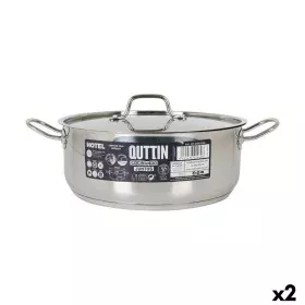 Casserole avec Couvercle Quttin Hotel Acier Ø 28 x 11 cm (2 Unités) de Quttin, Faitouts - Réf : S2226795, Prix : 51,52 €, Rem...