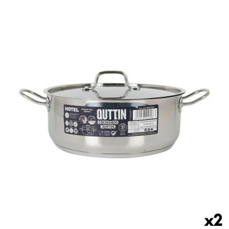 Caçarola com Tampa Quttin Hotel Aço Ø 28 x 11 cm (2 Unidades) de Quttin, Caçarolas - Ref: S2226795, Preço: 51,52 €, Desconto: %