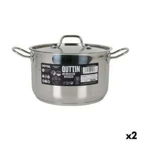 Marmite avec couvercle Quttin Hotel Acier ø 24 x 15 cm (2 Unités) de Quttin, Braisières - Réf : S2226802, Prix : 48,51 €, Rem...