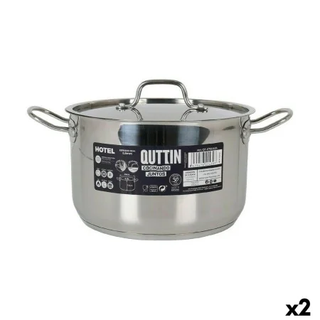 Olla con Tapa Quttin Hotel Acero ø 24 x 15 cm (2 Unidades) de Quttin, Olla para estofados - Ref: S2226802, Precio: 47,57 €, D...