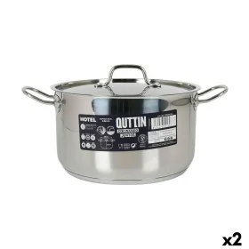 Marmite avec couvercle Quttin Hotel Acier ø 26 x 15 cm (2 Unités) de Quttin, Braisières - Réf : S2226803, Prix : 52,26 €, Rem...