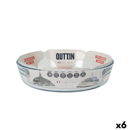 Plat de Four Quttin verre 1,7 L ø 23 x 5,3 cm (6 Unités) de Quttin, Plats à rôtir - Réf : S2226842, Prix : 28,01 €, Remise : %