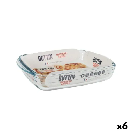 Oven Dish Quttin Glass Rectangular 1,9 L 28 x 19,9 x 5 cm (6 Units) by Quttin, Roasting Pans - Ref: S2226849, Price: 31,27 €,...