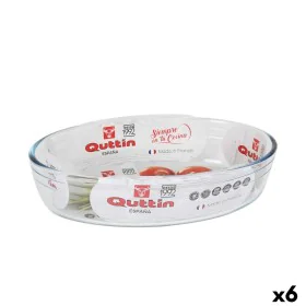 Fuente para Horno Quttin Vidrio Ovalado 1,8 L 26,2 x 17,8 x 6,1 cm (6 Unidades) de Quttin, Bandejas para horno - Ref: S222685...