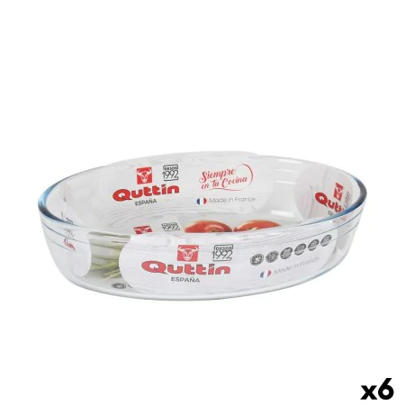 Plat de Four Quttin verre Oblongue 1,8 L 26,2 x 17,8 x 6,1 cm (6 Unités) de Quttin, Plats à rôtir - Réf : S2226854, Prix : 27...