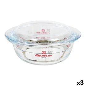 Casserole with lid Quttin Glass 1,1 + 0,3 L (3 Units) by Quttin, Casserole Dishes - Ref: S2226858, Price: 19,90 €, Discount: %