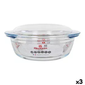 Casserole avec Couvercle Quttin verre 2,2 + 0,8 L (3 Unités) de Quttin, Cocottes - Réf : S2226860, Prix : 27,29 €, Remise : %