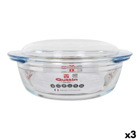 Casserole with lid Quttin Glass 2,2 + 0,8 L (3 Units) by Quttin, Casserole Dishes - Ref: S2226860, Price: 27,29 €, Discount: %