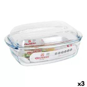 Casserole avec Couvercle Quttin 63096 verre 32,8 x 19,7 x 13 cm (3L + 1,5L) de Quttin, Cocottes - Réf : S2226862, Prix : 34,4...