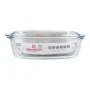 Casserole with lid Quttin 63096 Glass 32,8 x 19,7 x 13 cm (3L + 1,5L) by Quttin, Casserole Dishes - Ref: S2226862, Price: 34,...