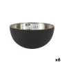 Ensaladera Quttin Negro Plateado Acero 24 x 12 cm (6 Unidades) de Quttin, Cuencos y tazones - Ref: S2226910, Precio: 32,57 €,...