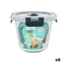 Boîte à lunch hermétique Quttin Soupape à vide 700 ml 14 x 14 x 11 cm (6 Unités) de Quttin, Stockage des aliments - Réf : S22...