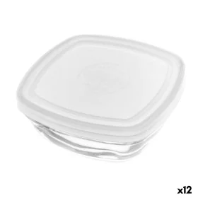 Viereckige Lunchbox mit Deckel Duralex FreshBox Durchsichtig 300 ml 11 x 11 x 4,5 cm (12 Stück) von Duralex, Lagerung von Leb...