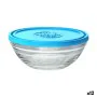 Porta Pranzo Rotondo con Coperchio Duralex FreshBox Azzurro 310 ml (12 Unità) di Duralex, Conservazione di alimenti - Rif: S2...