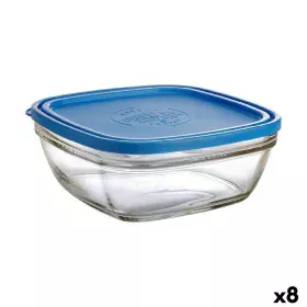 Panier-repas carré avec couvercle Duralex FreshBox Bleu 2 L 20 x 20 x 8 cm (8 Unités) de Duralex, Stockage des aliments - Réf...