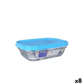 Fiambrera Rectangular con Tapa Duralex Freshbox 400 ml Azul (8 Unidades) de Duralex, Almacenamiento de alimentos - Ref: S2227...