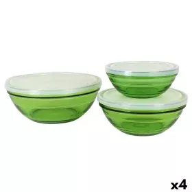 Set de Cuencos Duralex Verde Con Tapa 3 Piezas (4 Unidades) de Duralex, Cuencos y tazones - Ref: S2227248, Precio: 40,24 €, D...