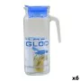 Jarra Borgonovo Igloo Transparente Vidrio Azul 1,2 L (6 Unidades) de Borgonovo, Jarras y decantadores - Ref: S2227390, Precio...