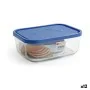 Lunchbox Borgonovo Blau rechteckig 1,3 L 19 x 13,5 x 7,2 cm (12 Stück) von Borgonovo, Lagerung von Lebensmitteln - Ref: S2227...