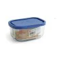 Boîte à lunch Borgonovo Bleu Rectangulaire 400 ml 13,5 x 9,5 x 6,5 cm (12 Unités) de Borgonovo, Stockage des aliments - Réf :...