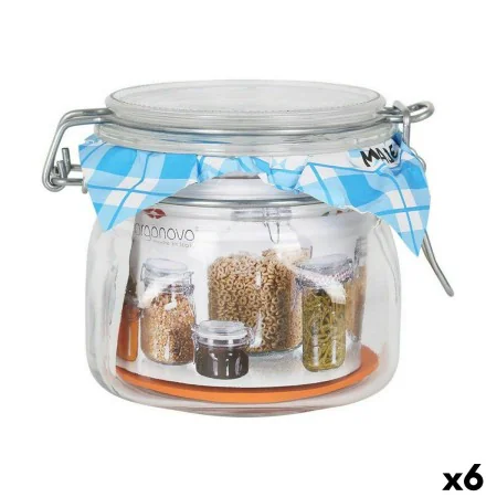 Jar Borgonovo 500 ml 10,5 x 10,5 x 10 cm (6 Units) by Borgonovo, Food storage - Ref: S2227408, Price: 20,16 €, Discount: %