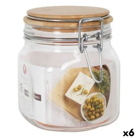 Boîte Borgonovo 750 ml Hermétique Bambou 10 x 10 x 13 cm (6 Unités) de Borgonovo, Stockage des aliments - Réf : S2227416, Pri...