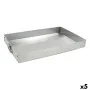 Stampo Rettangolare VR Argentato Alluminio 30 x 19 x 3,5 cm (5 Unità) di VR, Stampi per torte e pan di spagna - Rif: S2227507...