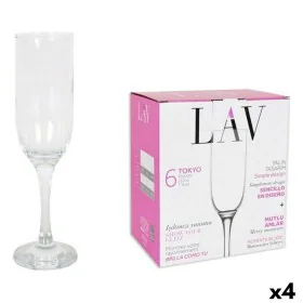 Set of cups LAV Tokyo (4 Units) (210 ml) by LAV, Champagne flute - Ref: S2227680, Price: 30,56 €, Discount: %