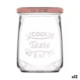 Tarro de Cristal Transparente Inde Tasty 550 ml Con Tapa (12 Unidades) de Inde, Botes herméticos y accesorios - Ref: S2227738...