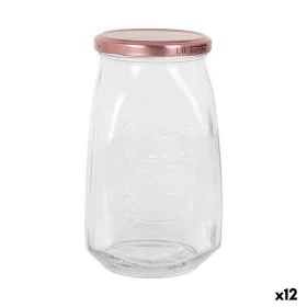 Transparent Glass Jar Inde Tasty With lid 1,05 L (12 Units) by Inde, Food storage - Ref: S2227739, Price: 19,60 €, Discount: %