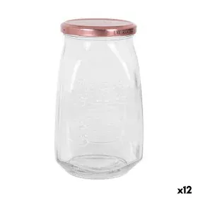 Bocal en Verre Transparent Inde Tasty Avec couvercle 1,05 L (12 Unités) de Inde, Stockage des aliments - Réf : S2227739, Prix...