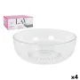 Saladier LAV CP112-1 Transparent Verre 23 x 23 x 10 cm (4 Unités) (2600 cc) (ø 23 x 9,4 cm) de LAV, Bols et tasses - Réf : S2...