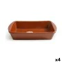 Teglia da Cucina Inde Vitro Azofra Argilla cotta Rettangolare 35 x 25 x 6 cm (4 Unità) di Inde, Piatti e teglie - Rif: S22278...