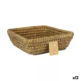 Cesta Multiusos Privilege Korne Castanho vime Quadrado 27 x 27 x 9 cm (12 Unidades) de Privilege, Prateleiras e estantes - Re...