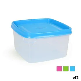 Porta Pranzo Quadrato con Coperchio 500 ml Quadrato 12 x 12 x 7 cm (12 Unità) di BigBuy Cooking, Conservazione di alimenti - ...