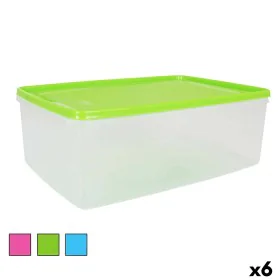 Rechteckige Lunchbox mit Deckel rechteckig 8 L 36 x 24,5 x 13 cm (6 Stück) von BigBuy Cooking, Lagerung von Lebensmitteln - R...