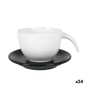 Taza con Plato Kropla 200 ml (24 Unidades) de BigBuy Cooking, Tazas - Ref: S2227913, Precio: 23,09 €, Descuento: %