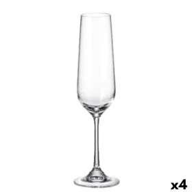 Set di Bicchieri Bohemia Crystal Sira champagne 200 ml 6 Unità 4 Unità di Bohemia Crystal, Coppe da champagne - Rif: S2227976...