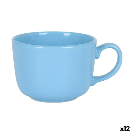 Taza Azul Cerámica 500 ml (12 Unidades) de BigBuy Home, Tazas - Ref: S2227997, Precio: 25,70 €, Descuento: %