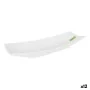 Plateau La Mediterránea Yummy Porcelaine Blanc 35,3 x 12 x 5 cm (12 Unités) (35,3 x 12 x 5 cm) de La Mediterránea, Plats et p...