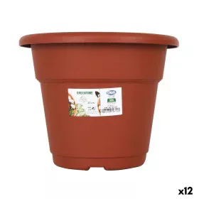 Plant pot Dem Greentime Circular Brown ø 22 x 17,5 cm (12 Units) by Dem, Flower Pots - Ref: S2228077, Price: 12,32 €, Discoun...