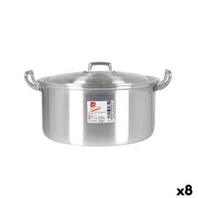 Topf mit Deckel Aluminium 31,3 x 26,5 x 13,5 cm (8 Stück) von BigBuy Cooking, Simmertöpfe - Ref: S2228153, Preis: 81,99 €, Ra...